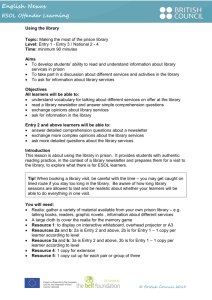 Using the library - Lesson plan - ESOL Nexus