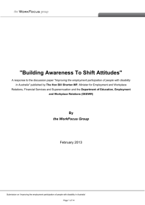 Building Awareness To Shift Attitudes