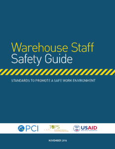 Warehouse Staff Safety Guide - Food Security and Nutrition Network
