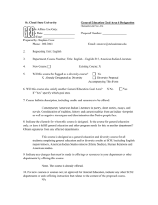 St. Cloud State University General Education Goal Area 6