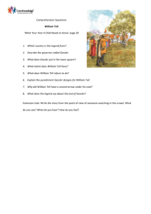 Year Four - William Tell comprehension
