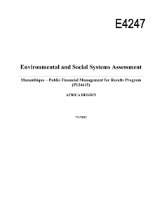 PART II - Environmental and Social Systems Assessment