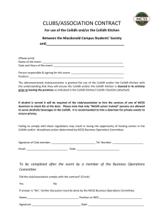 New Ceilidh Club Contract - Macdonald Campus Students` Society