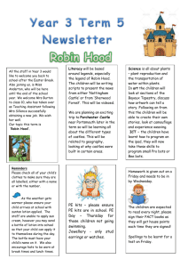 Year 3 Term 5 Newsletter - Goddard Park Primary School