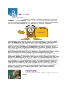 Antivirals - PharmacyInformatics