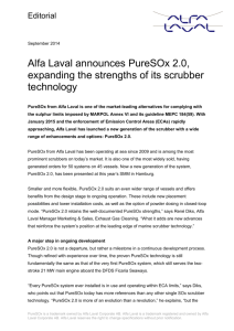 Alfa Laval expands the strengths of its scrubber technology with