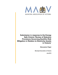 Submission to ESV bushfire mitigation review discussion paper