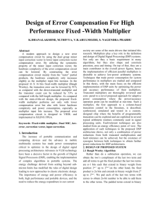 Design of Error Compensation For High Performance Fixed