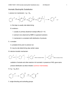 Aromatic Nucleophilic Substitution