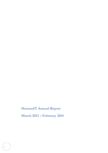 2013 HumanIT Annual Report