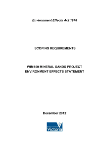 Final Scoping Requirements - Department of Transport, Planning