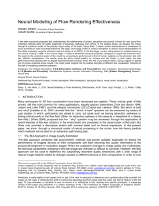 Neural Modeling of Flow Rendering Effectiveness