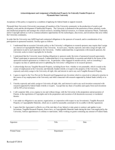 Intellectual Property Acknowledgement Form(doc)