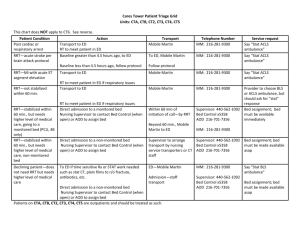 Cares Tower Patient Triage Grid