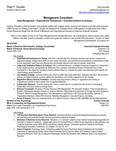 Quickstart Resume Template - Claremont Graduate University