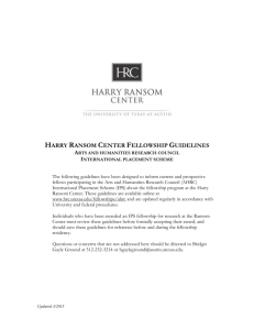 IPS Fellowship Guidelines - Harry Ransom Center
