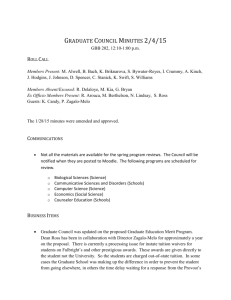 Graduate Council Minutes 2/4/15
