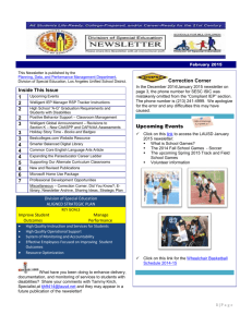 February 2015 Newsletter - Los Angeles Unified School District