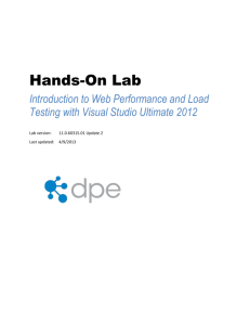 Introduction to Web Performance and Load Testing with