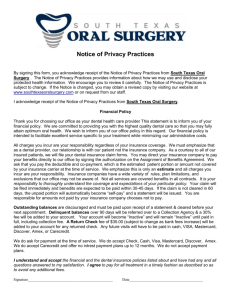 Hippa- Financial Policy - South Texas Oral Surgery