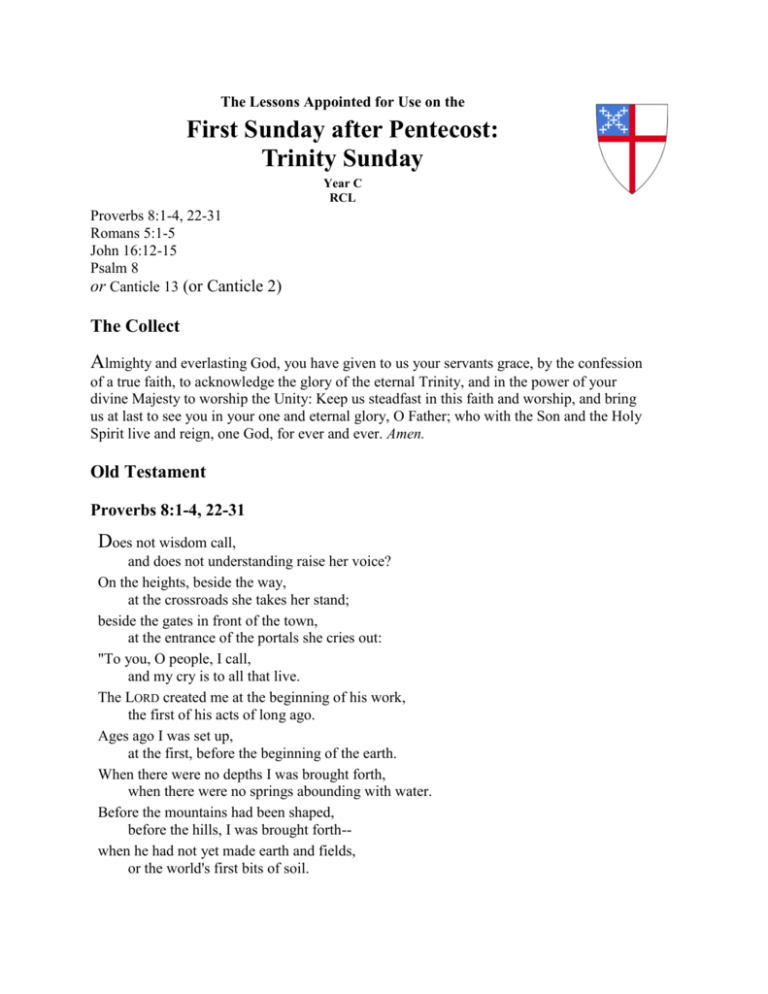 Word Document The Lectionary Page