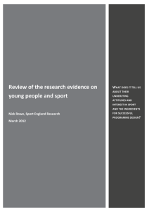Review of the research evidence on young people