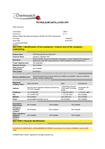 SDS Petroleum Distillates HFP