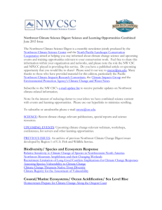 June 2015 Issue - Northwest Climate Science Center