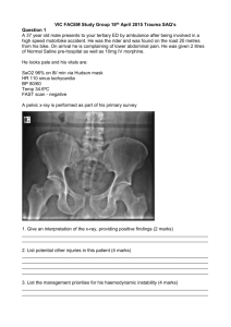 VIC FACEM Study Group 18th April 2015 Trauma SAQ`s Question 1