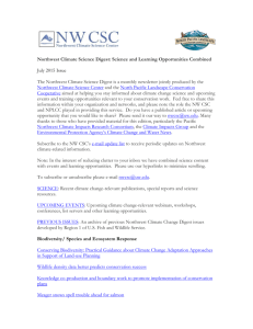 July 2015 Issue - Northwest Climate Science Center