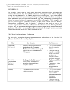 Georgia National Integrity System (NIS) Assessment, Transparency