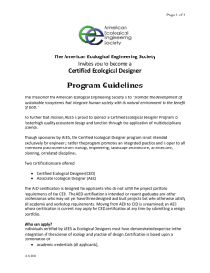 Program Guidelines and Application