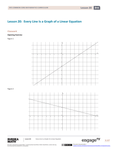 Grade 8 Mathematics Module 4, Topic C, Lesson 20