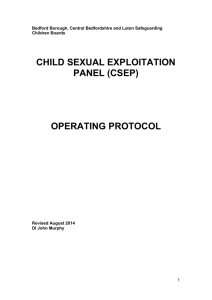 Child Sexual Exploitation Panel