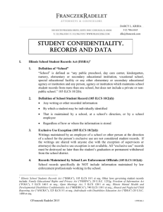 Student Records & Confidentiality