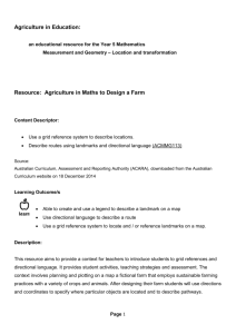 Agriculture in Maths to Design a Farm