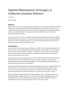 LHarris California Gasoline Prices
