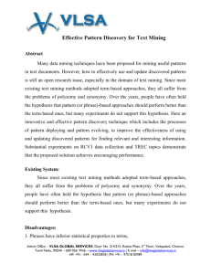 Effective Pattern Discovery for Text Mining