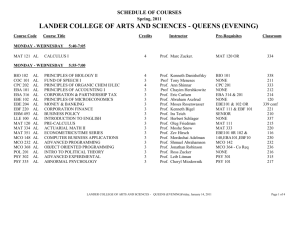 lander college of arts and sciences - queens (evening)