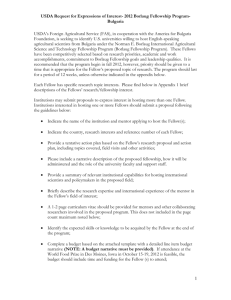 USDA Request for Proposals- 2012 Borlaug Fellowship Program