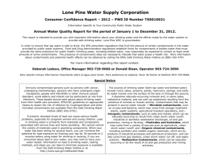 lpwsc ccr 2012 - Lone Pine WSC