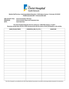 CME Sign In Sheet Template