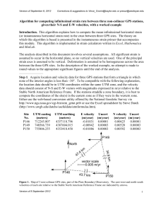 Algorithm for computing infinitesimal strain