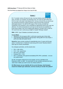 COPD Case Study: 17th February 2015 from 8