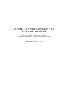 LANDIS-II Biomass Succession v3.2 User Guide