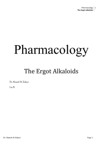 The Ergot alkaloids