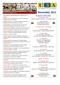 Newsletter, November 2015