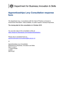 TUC unionlearn Apprenticeship Levy submission