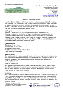 HFD Cathedral archive factsheet - A Thousand Years of Building