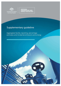 Aggregated facility reporting, percentage estimates and incidental